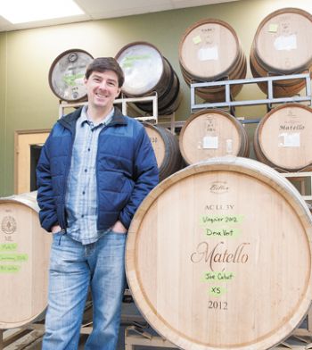 Marcus Larson/News-Register<br><b>Matello Wines owner Marcus Goodfellow makes 15 different wines at his McMinnville Pinot Quarter winery.</b>