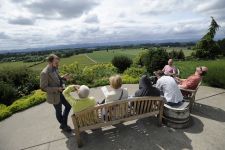 Visitors bask in lovely summer weather at Anne Amie Vineyards.   Photo by Marcus Larson